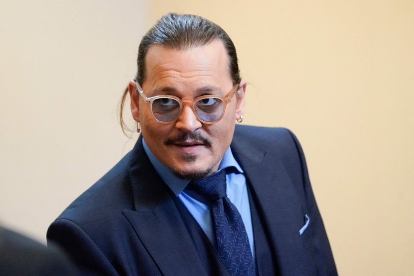 Johnny Depp podczas procesu przeciwko Amber Heard.