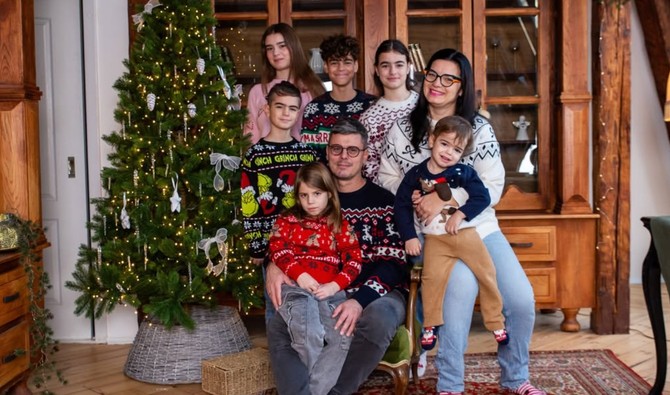Milena i Saša sa decom