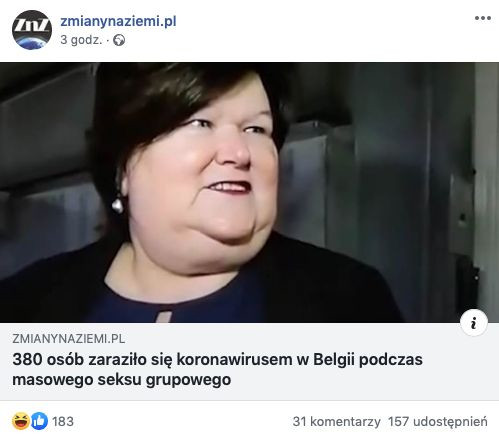 Koronawirus - przegląd fake newsów