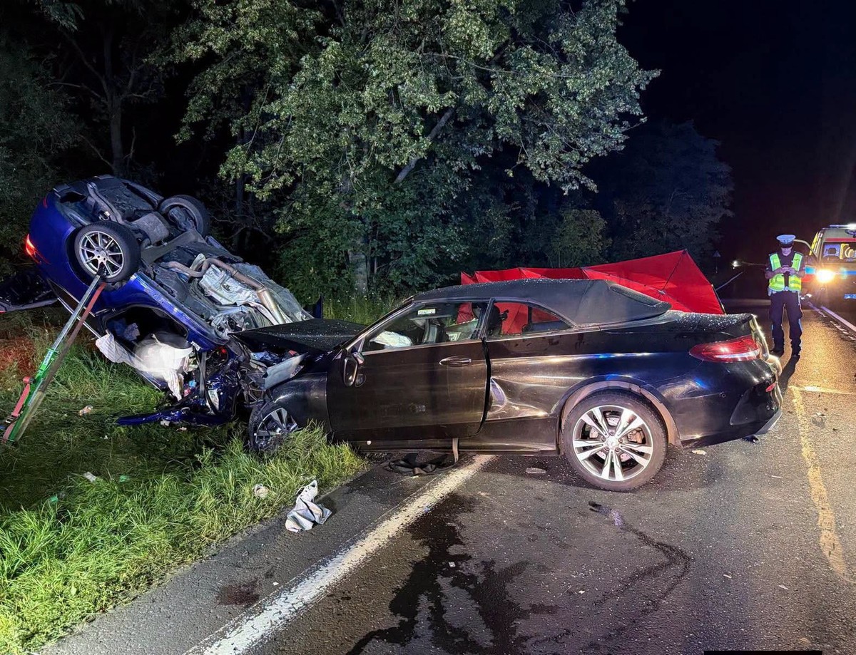 Pijany kierowca zabił trzy młode osoby. Tragedia na DK24