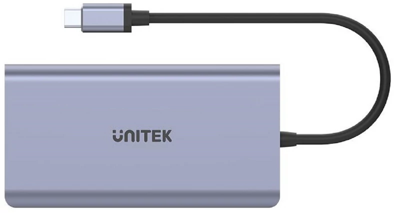 Unitek S7 USB-C to niewielka, tania, ale wystarczająca do typowego używania laptopa w celu pracy biurowej stacja dokująca