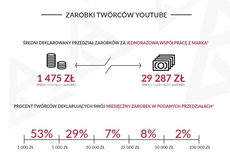 Zarobki polskich youtuberów