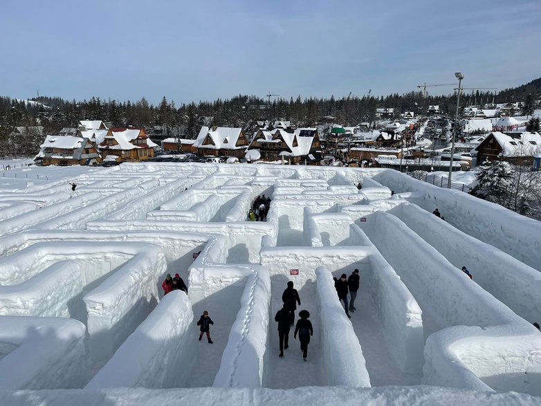 Labirynt śnieżny w 2023 r.