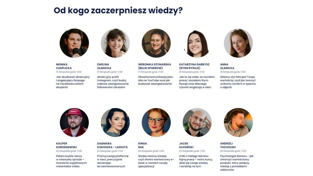 <strong>Influencer Boot Camp to pierwsze w Polsce wydarzenie dla twórców internetowych łączące edukację z konkursem. Przez 10 dni popularni blogerzy, influencerzy, twórcy internetowi i specjaliści od marketingu, sprzedaży i tworzenia angażujących treści w social mediach, podzielą się swoją wiedzą i doświadczeniami, podpowiadając jak zmienić followersów w płacących klientów. Zwieńczeniem projektu będzie konkurs z pulą nagród ponad 150000 PLN.</strong>