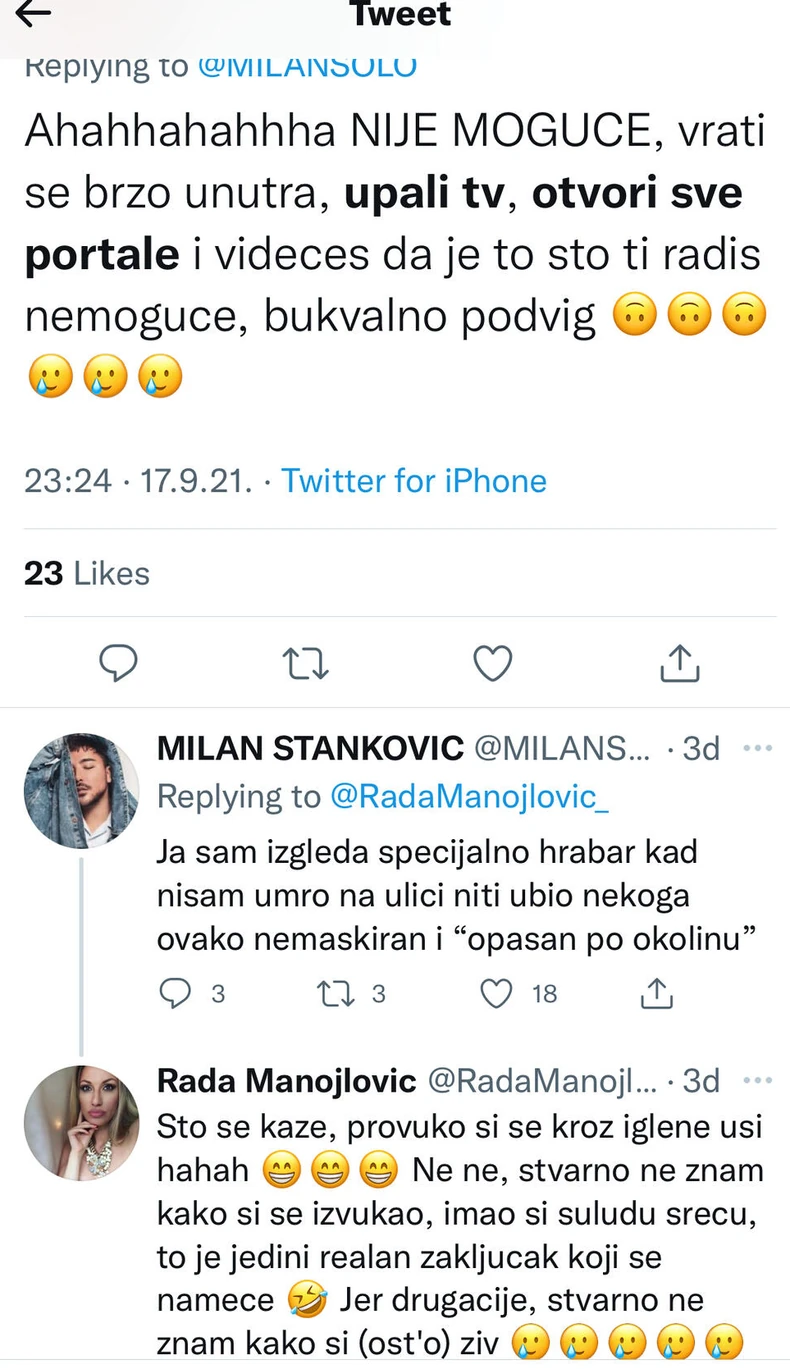 Rada Manojlović i Milan Stanković