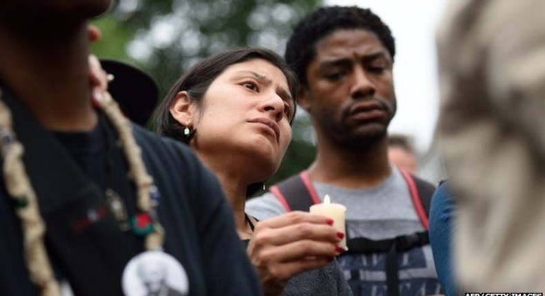 Services and protests were also held in New York City