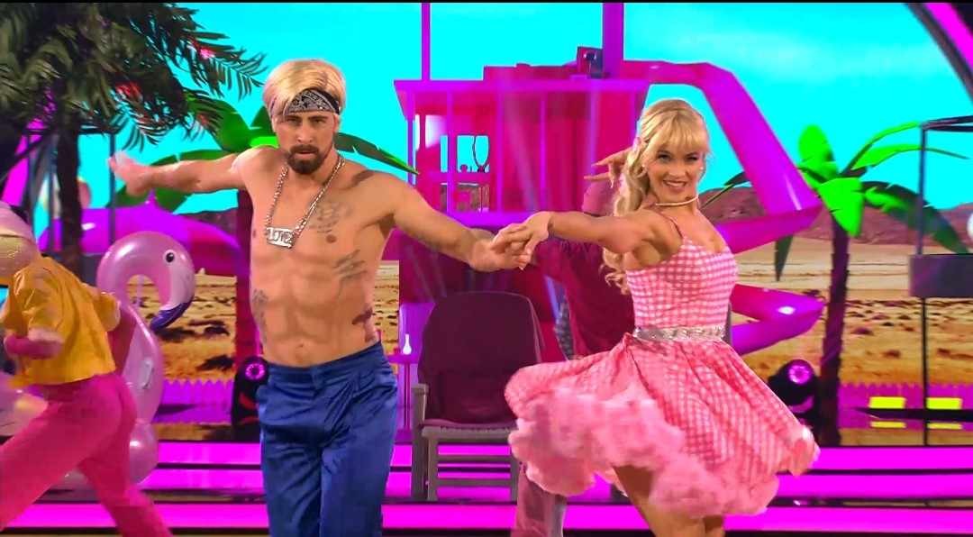 Peter Sagan a Eliška Lenčešová v Let's Dance.