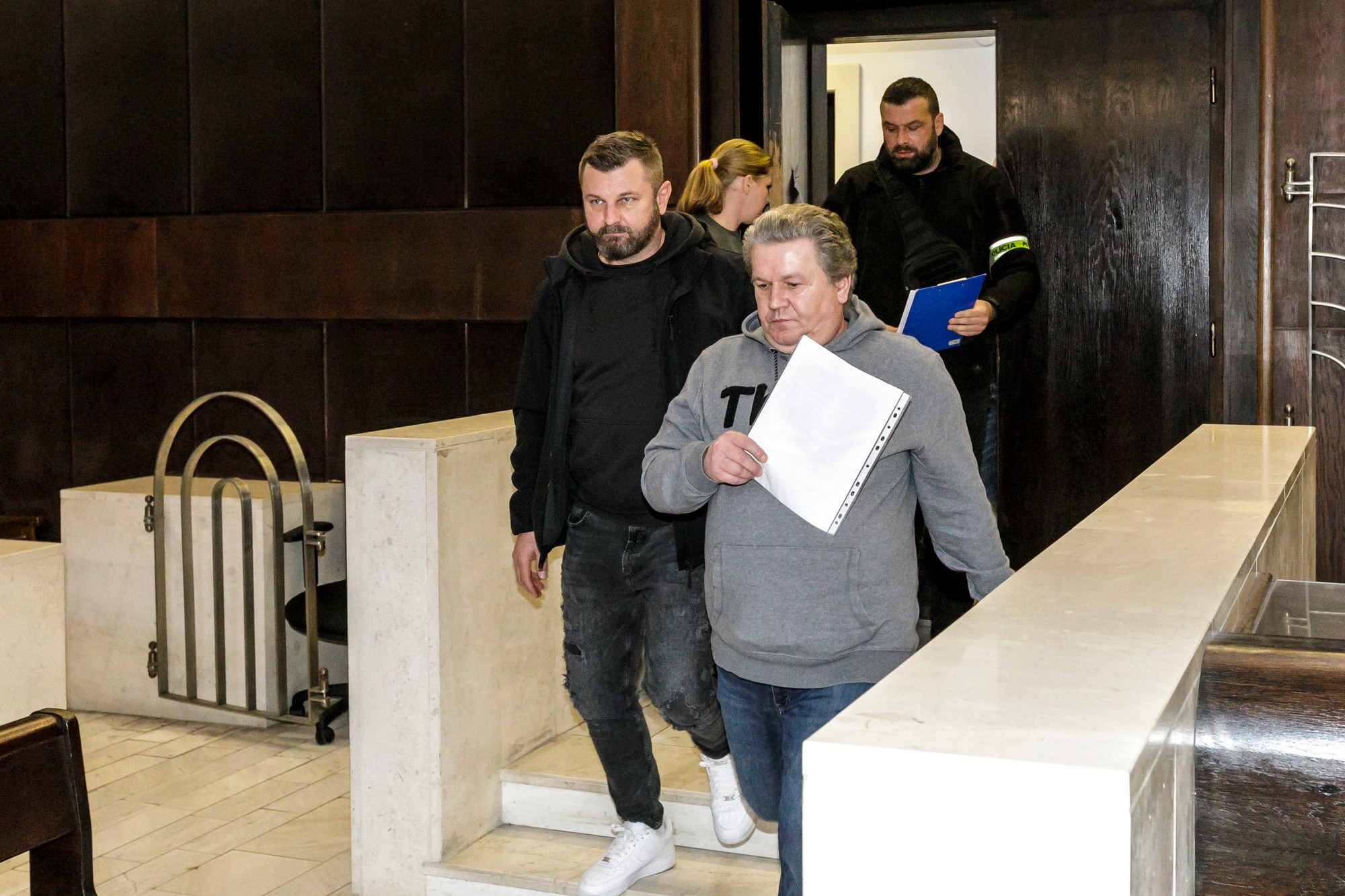 Ivo P. prichádza na súdne pojednávanie. V Bratislave 2. decembra 2024.