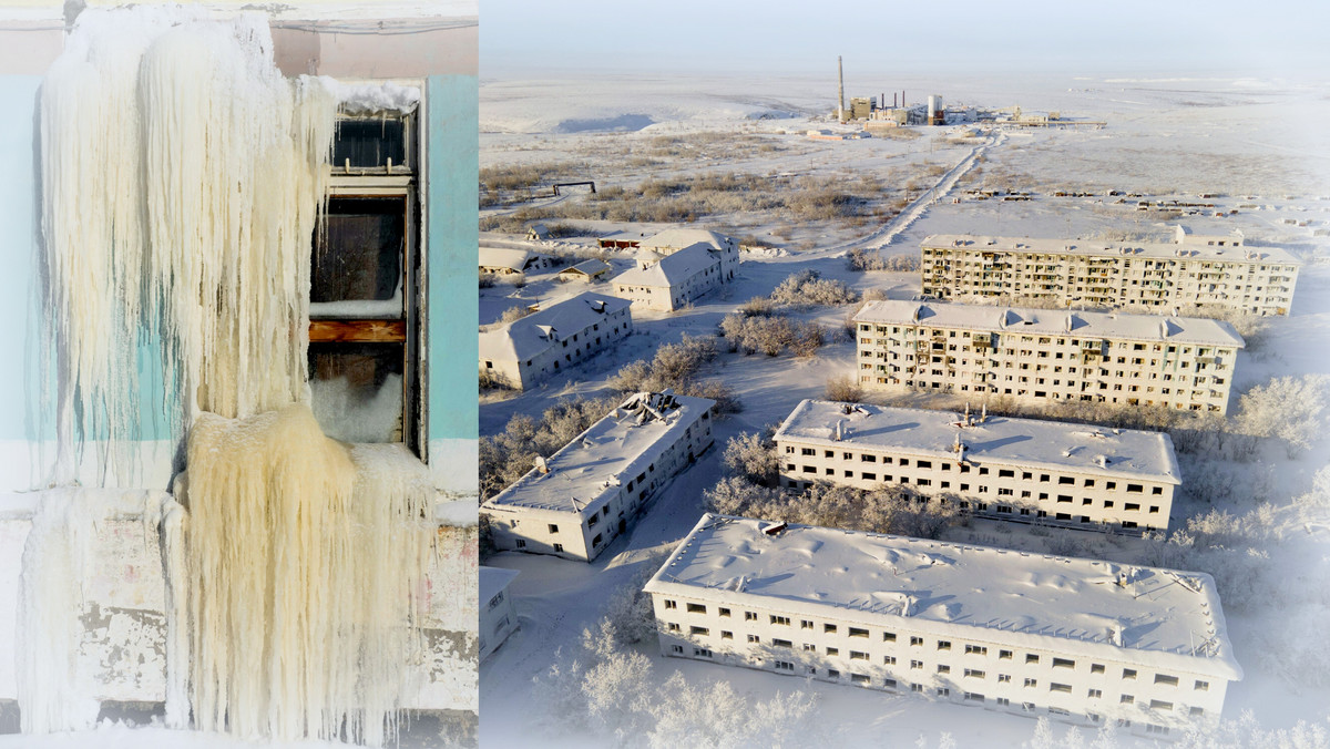 Opuszczona osada Cementozawodzkij koło Workuty, Rosja