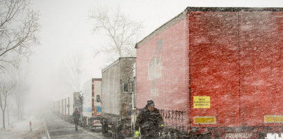 Megakorek! 150 ciężarówek blokuje drogę w Wielkopolsce