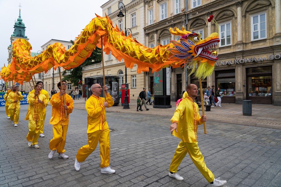 Marsz Falun Gong w Warszawie