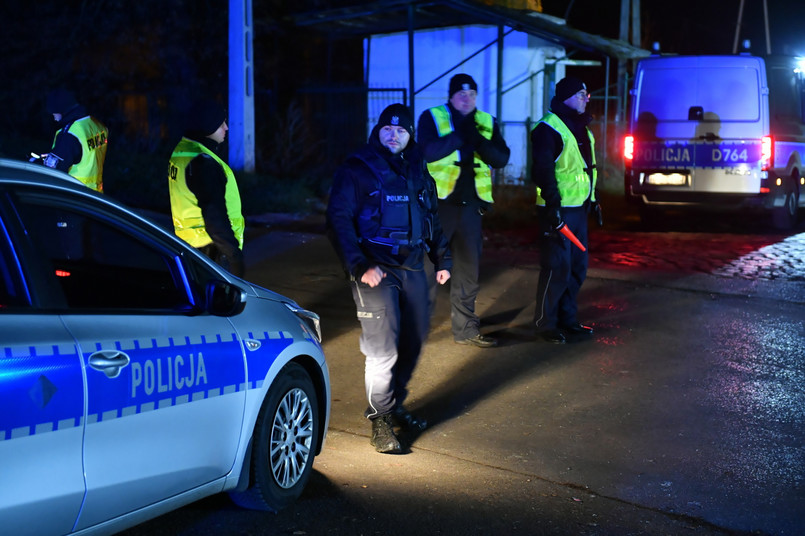Policja na terenie wsi Przewodów