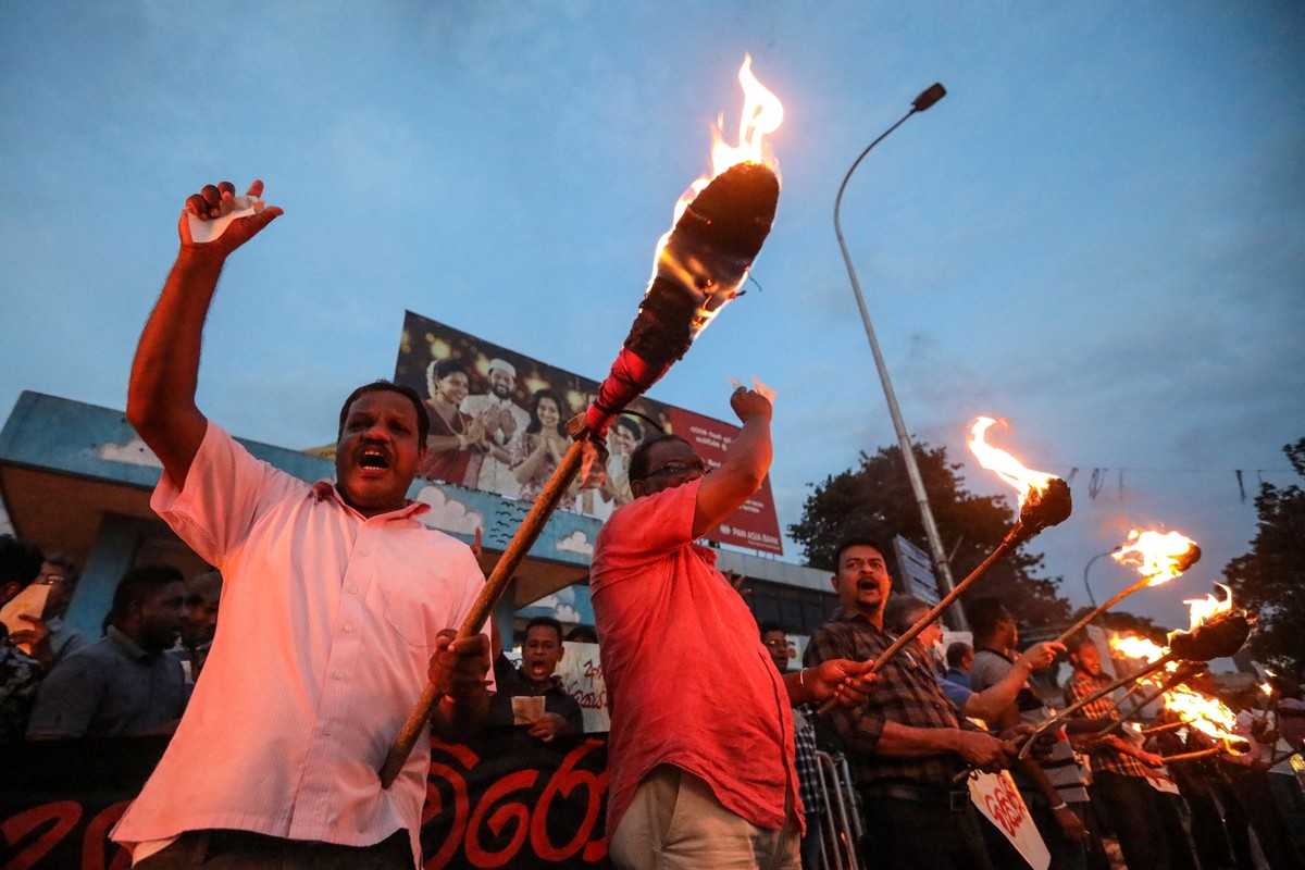 Protest na Sri Lance