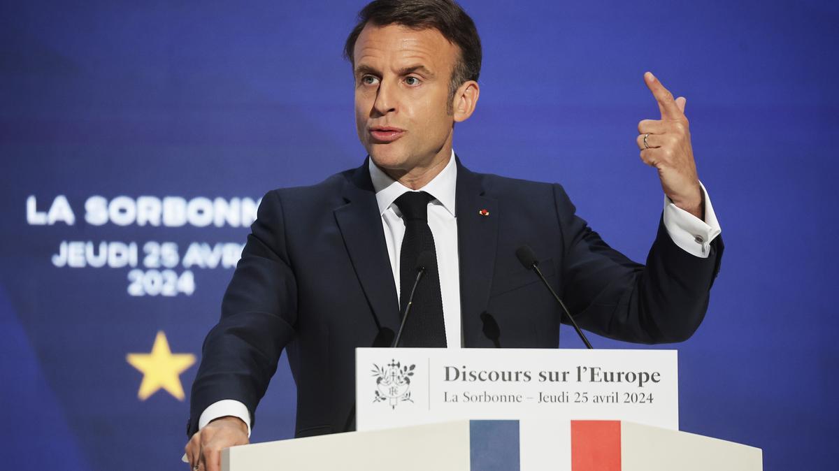 Emmanuel Macron francia elnök nyilatkozata Oroszország győzelméről