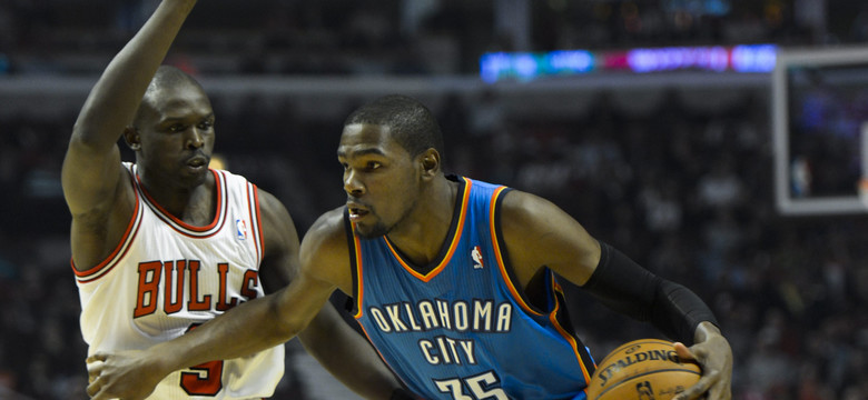 Liga NBA: Durant przesądził o zwycięstwie Thunder nad Bulls