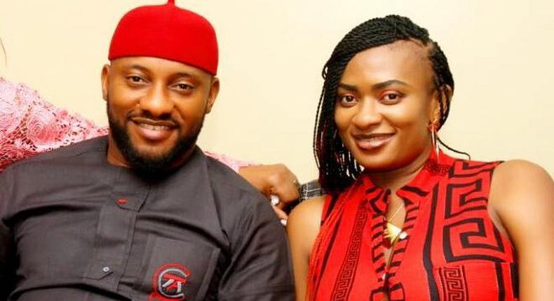 Yul Edochie and his wife May [AKPraise] 