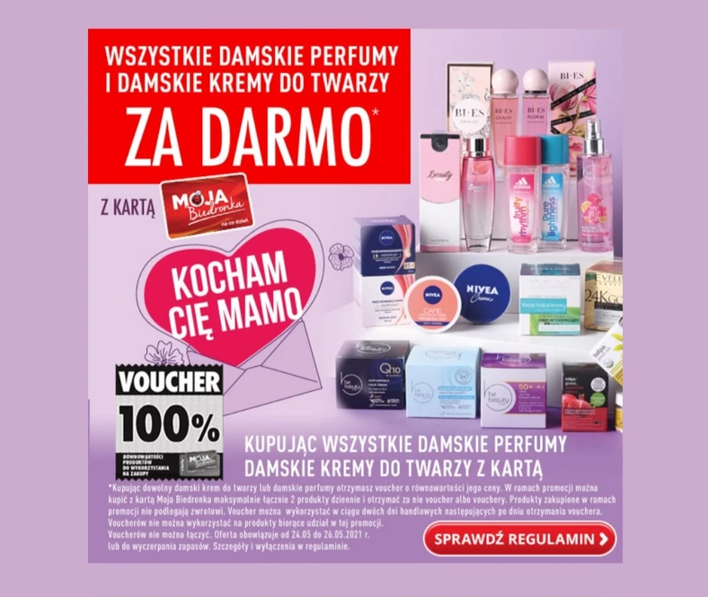 Promocja Na Dzien Matki W Biedronce Kosmetyki Za Darmo Kobieta
