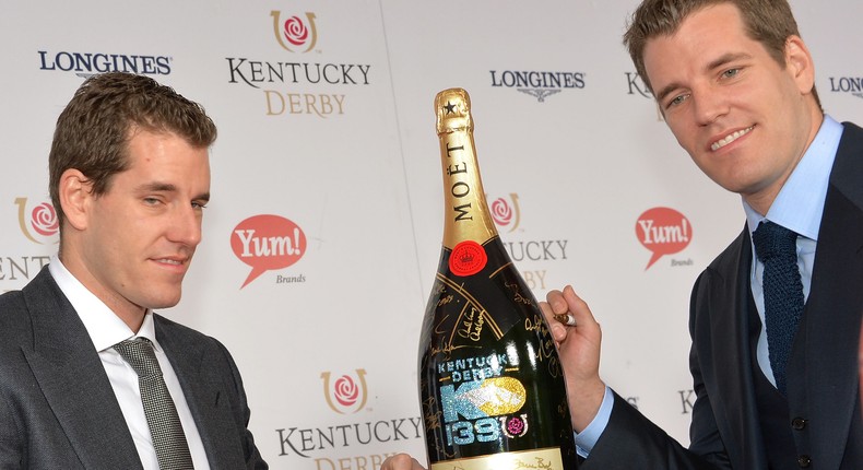 Tyler and Cameron Winklevoss are estimated to own as much as half of the world's bitcoin.