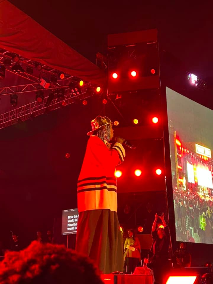 Lauryn Hill performing at Walker Town Event