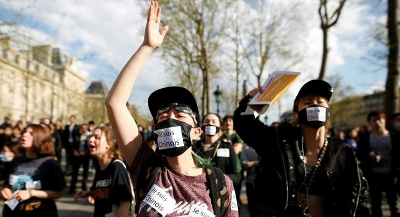 A protest over the death of a Chinese man killed by police drew some 6,000 people to central Paris