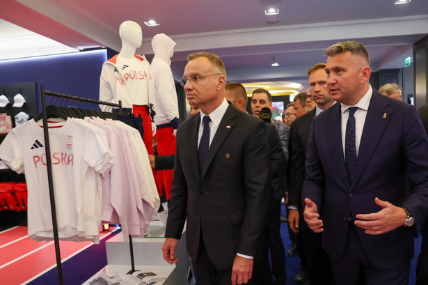 Prezydent Andrzej Duda i prezes PKOl Radosław Piesiewicz