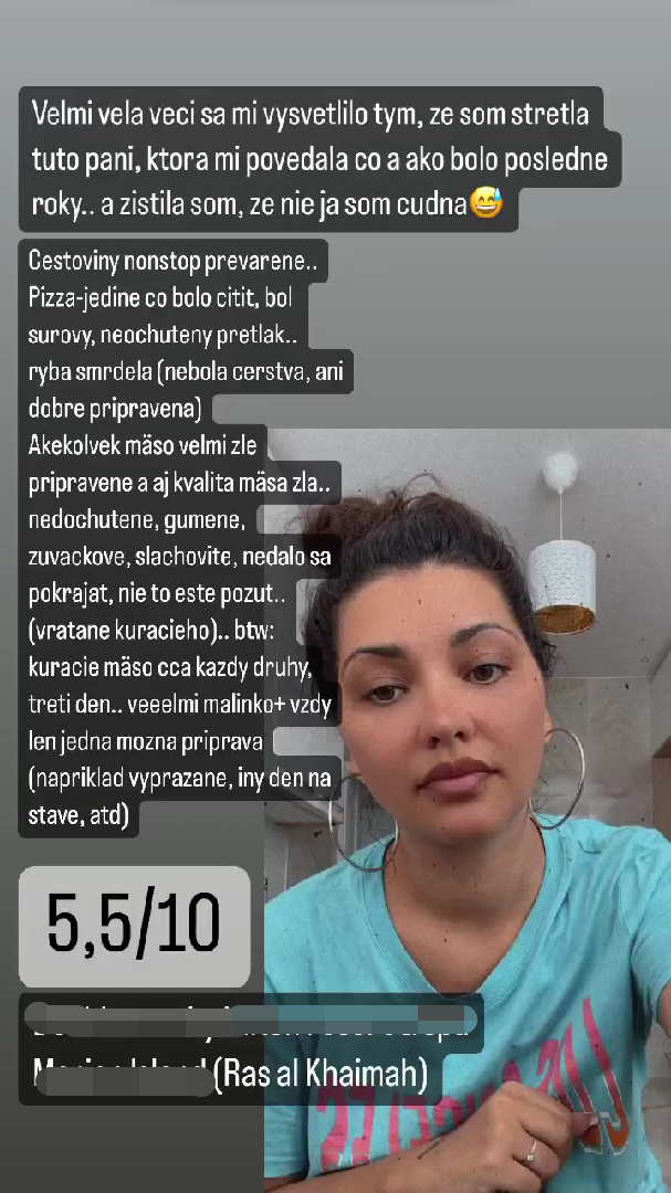 Mamba sa podelila o recenziu na Instagrame.