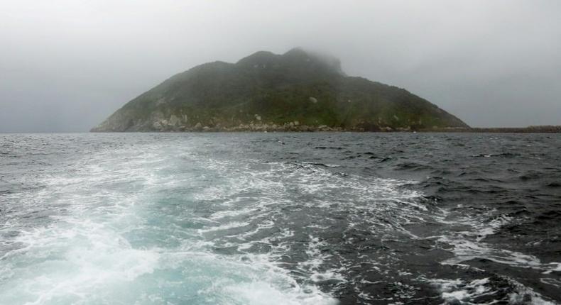 A view of Okinoshima island, which was inscribed at the 41st session of the UNESCO World Heritage Committee held in Poland on July 9