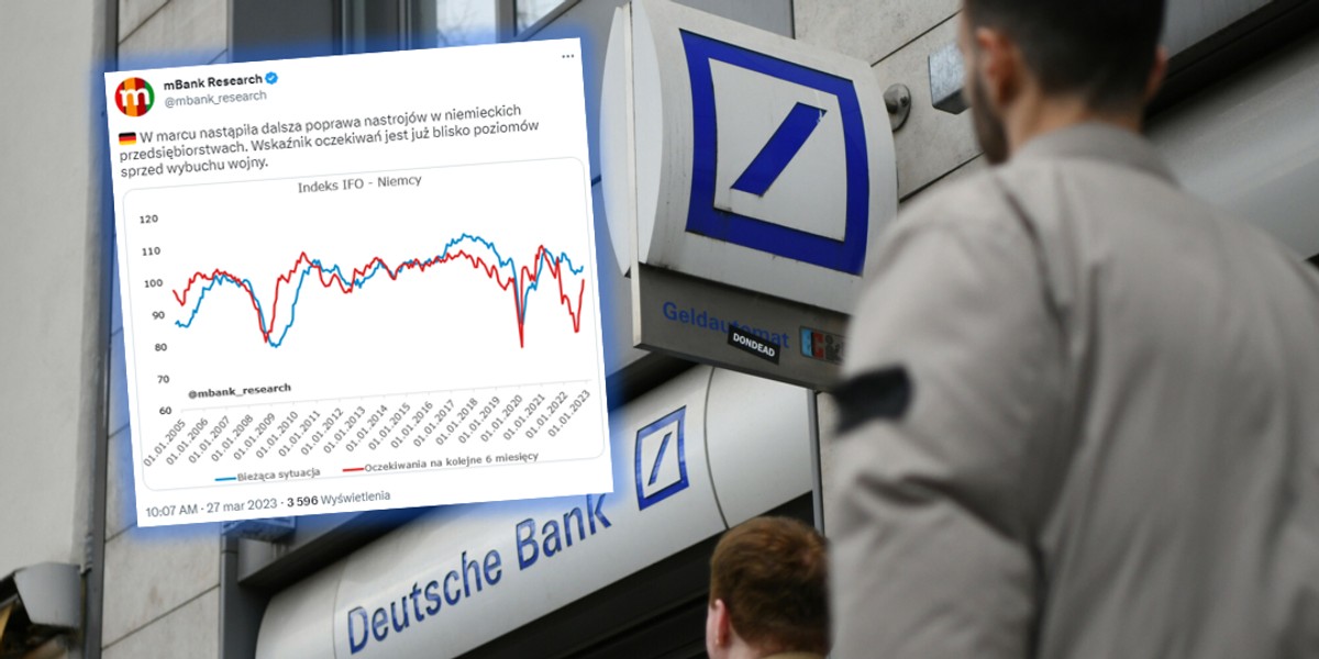 Indeks Ifo pokazuje systematyczną poprawę nastrojów w niemieckich firmach.