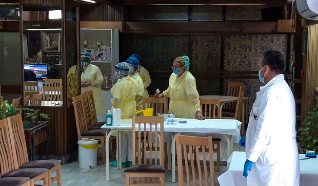 Novi Sad Vakcinisanje korona virus dom za stare gerontoloski 071centar foto Nenad Mihajlovic