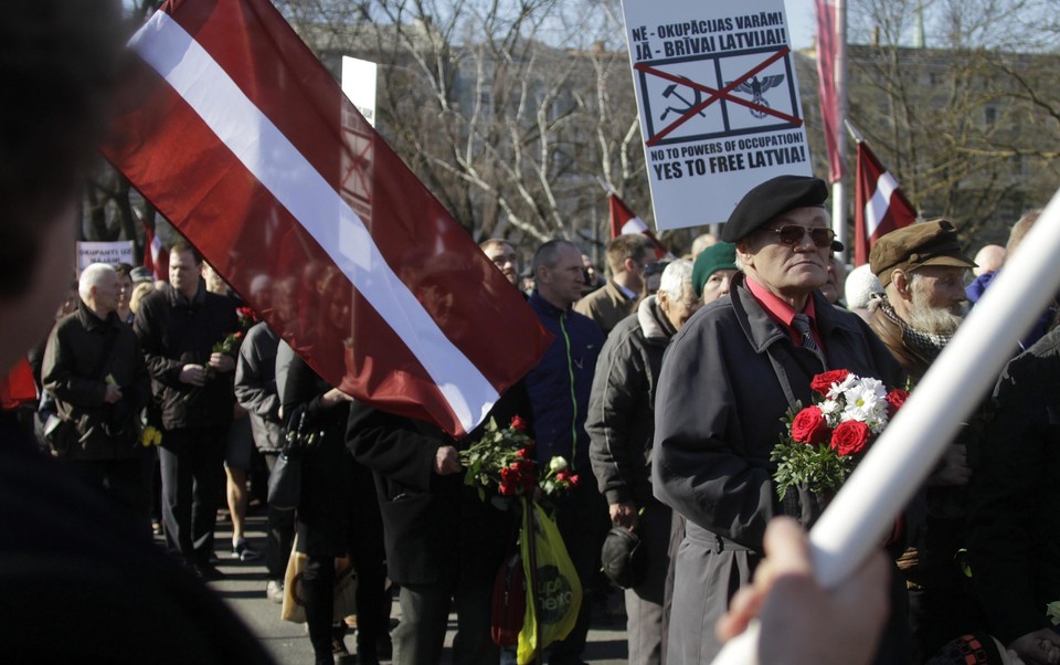 LATVIA HISTORY (Protests on Latvian Legion Day)