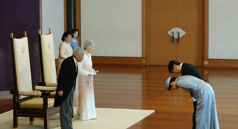 Emperor Akihito will abdicate on Tuesday in the 'Room of Pine'