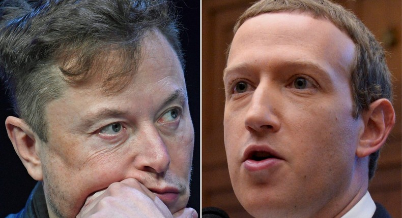 Elon Musk and Mark Zuckerberg have threatened to take their feud to the next level and face each other in a cage match.Susan Walsh/AP; Erin Scott/Reuters