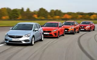 ...jest jeszcze Ford Focus, Opel Astra i Renault Megane