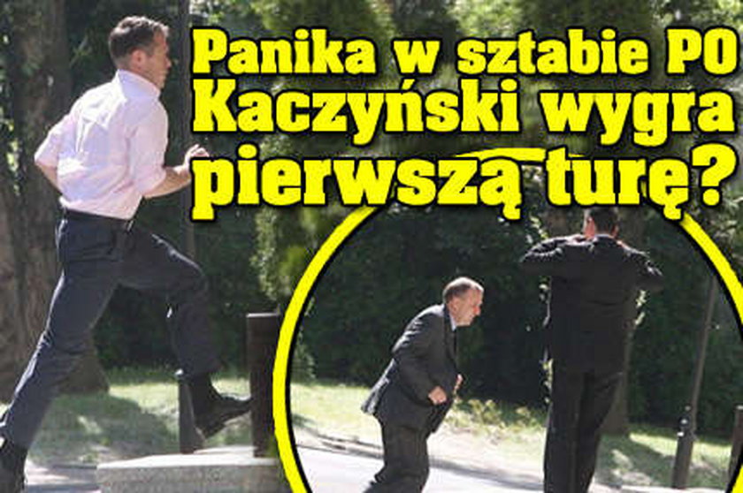 Wielka panika w sztabie PO. Kaczyński wygra pierwszą turę?