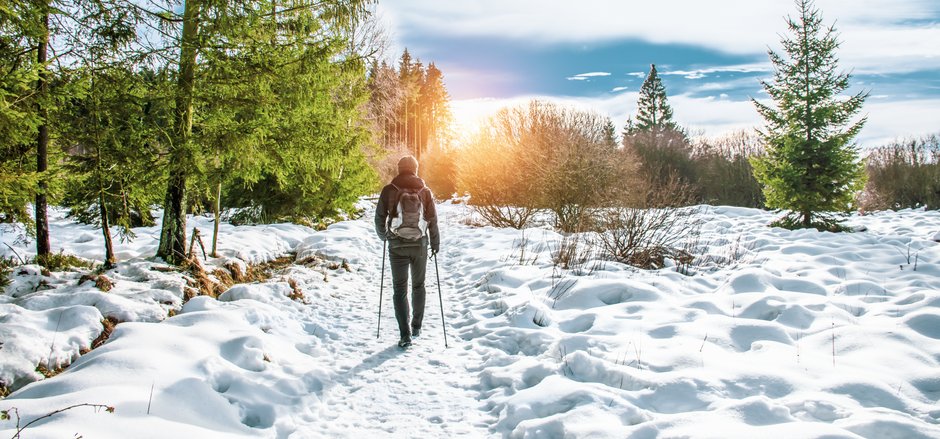 Nordic walking możemy uprawiać o każdej porze roku