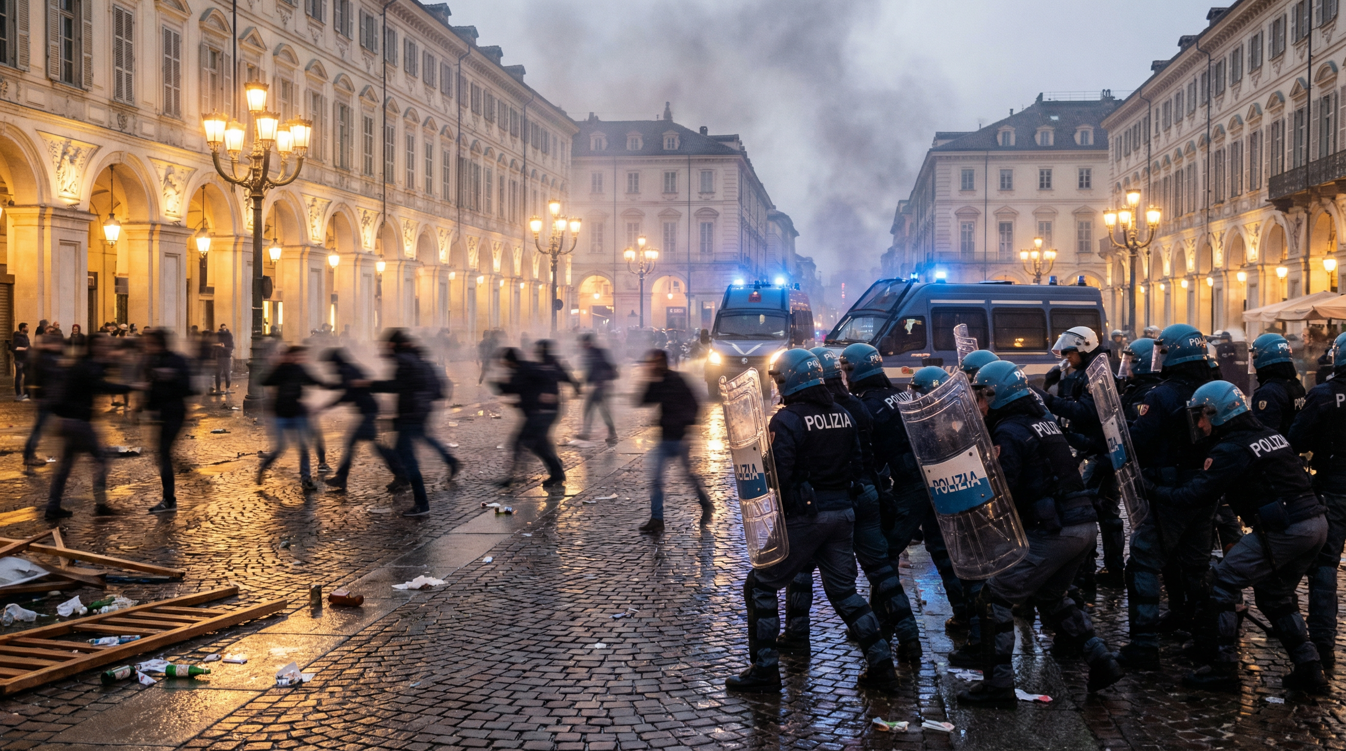 Agente colpito con un martello da anarchici a Torino: Meloni lo visita in ospedale