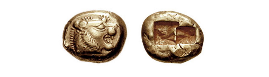 Moneta z Lidii z XVII w. p.n.e.