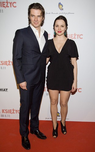 Marcin Kwaśny i Diana Kołakowska -Kwaśny na premierze filmu 'Bilet na księżyc'