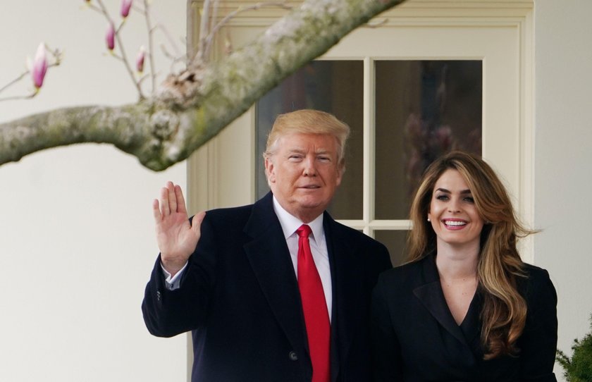 Donald Trump z byłą współpracownicą Hope Hicks