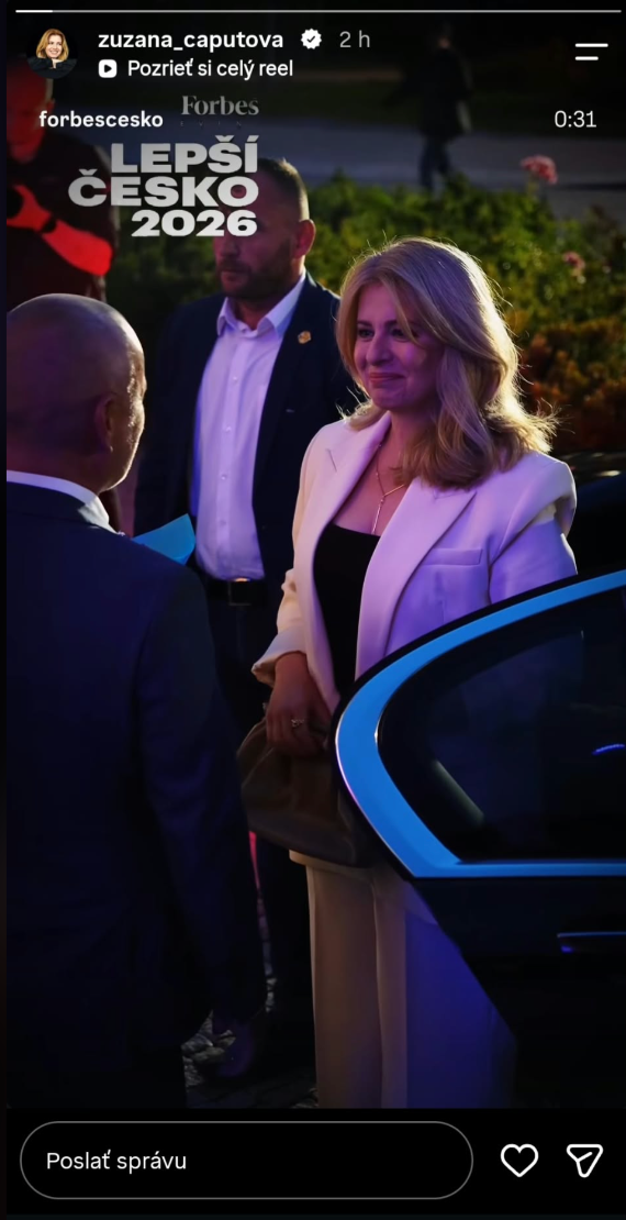 Zuzana Čaputová na konferencii Forbes Lepší Česko.