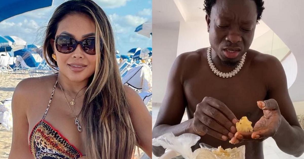 Michael Blackson Responds To Girlfriend S Breakup Whilst Eating Banku With Okro Stew Live On Ig