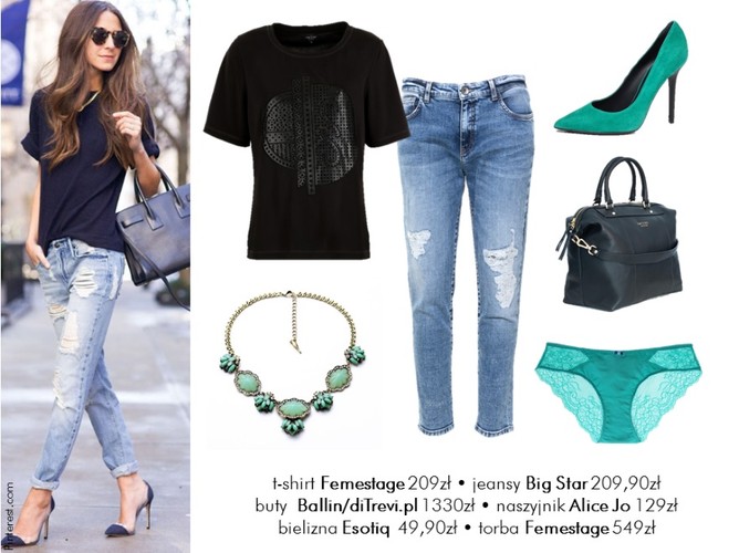 STYLIZACJE z jeansami typu boyfriend