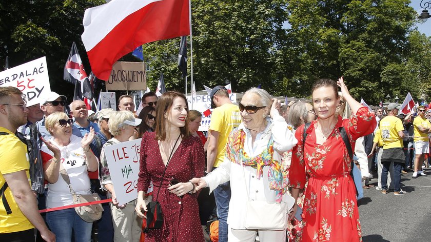 Nie mogło zabraknąć aktorem Mai Komorowskiej i Mai Ostaszewskiej.