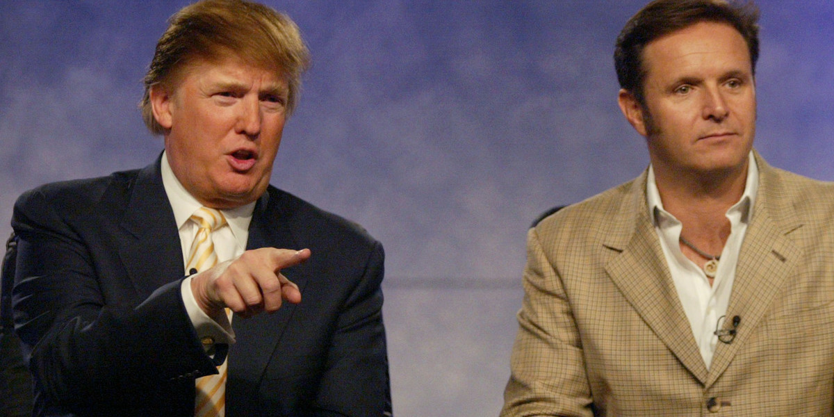 Producer Mark Burnett with Donald Trump in 2004.
