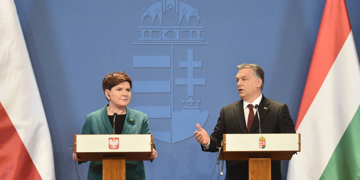 Beata Szydło i Viktor Orban