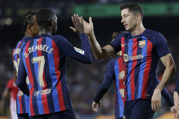 Ousmane Dembele i Robert Lewandowski