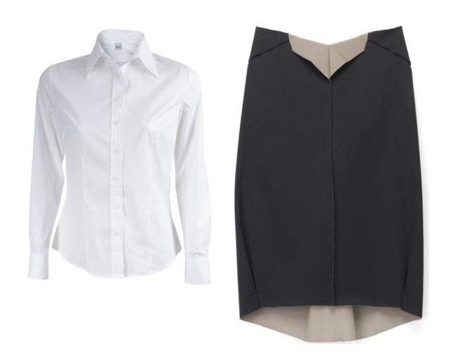 Jak się ubrać na komunię? Propozycje dla kobiet: bluzka Gatta, spódnica Anna Poniewierska