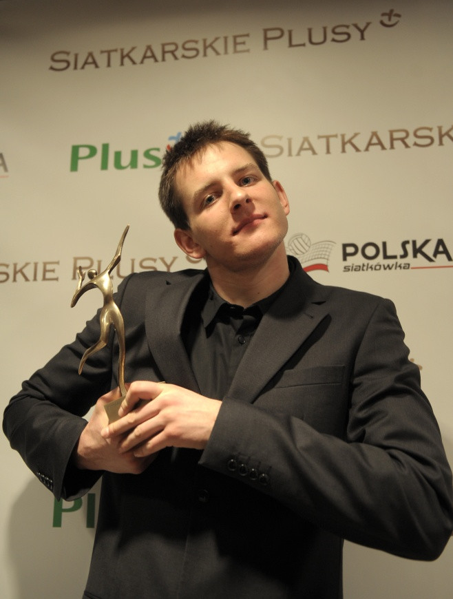 Bartosz Kurek podczas gali Siatkarskie Plusy 2010