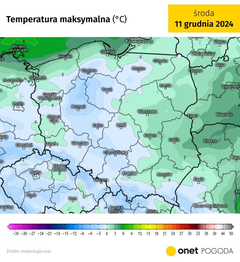 Przyszły tydzień będzie dużo chłodniejszy. Nawet w dzień zapowiadamy ok. 0 st. C