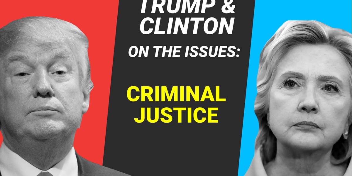 Here's what Hillary Clinton and Donald Trump think about criminal justice